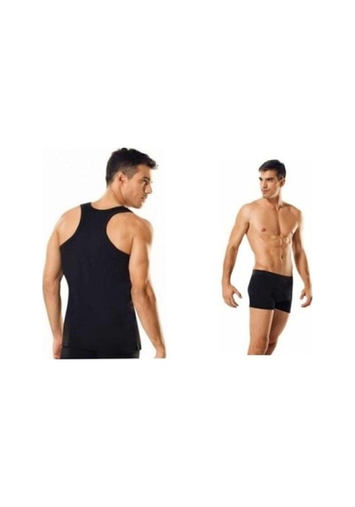 Tutku Erkek Sporcu Atlet-boxer Takım 8'li Paket 4 Atlet 4 Boxer Likralı Ribanalı-siyah Diğer