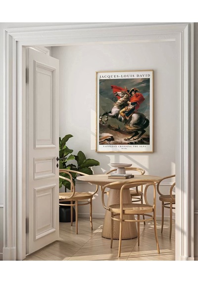 Çerçevesiz Poster Jacques Louis David Napolyon Alpleri Geçerken