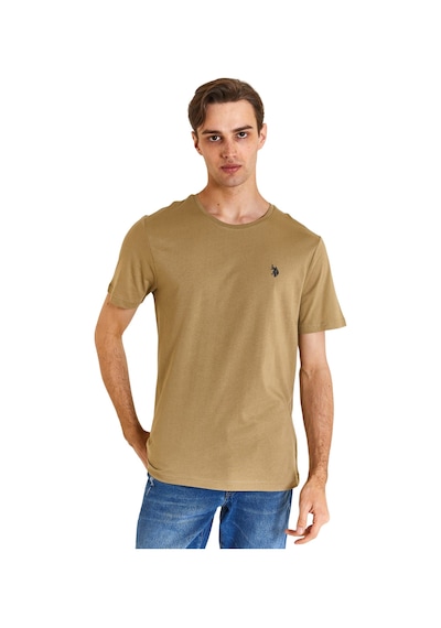 U.S. Polo Assn. Erkek Bisiklet Yaka Basic T-shirt Haki