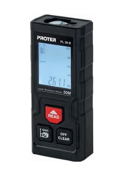 Proter Pl 50 R Lazer Metre 50 Mt. Lazer Mesafe Ölçer Kırmızı Lazerli