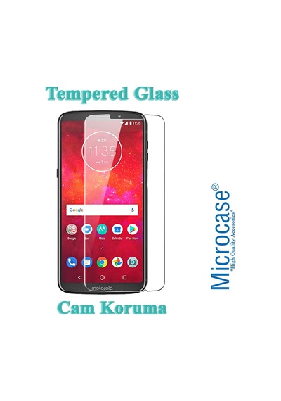Motorola Moto Z3 Play Brushed Carbon Fiber Silikon Tpu Kılıf+Cam