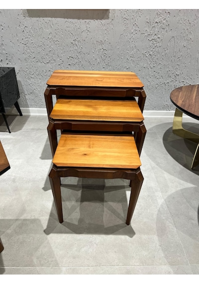 Ottoman Ahşap Sehpa Model 30 Çok Renkli