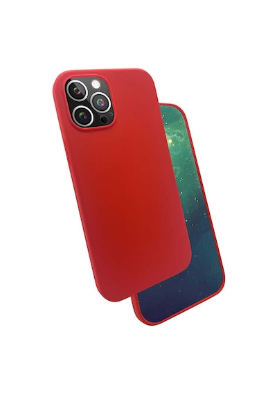 Apple Uyumlu iPhone 12 Pro Uyumlu Zore Silk Silikon-kırmızı Kirmizi -
