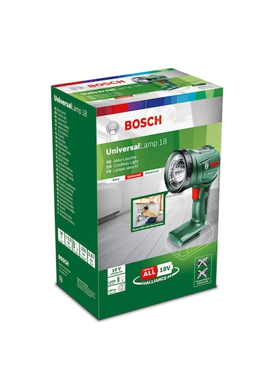 Bosch Akülü Lamba Universallamp 18 Akü Ve Şarj Cihazı Dahil Deği Çok Renkli