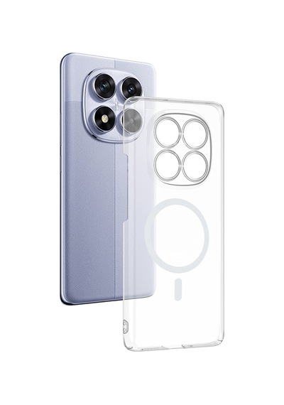 Redmi Note 14 Pro 4g Kılıf İnce Ve Sert Yapılı Şeffaf Magsafe Silikon Kapak Ryc/london Colorless