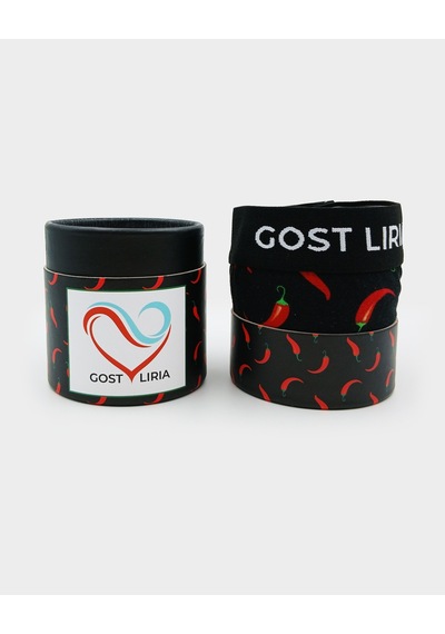 Gost Liria Pepper Desenli Kadın String Külot Siyah