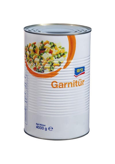 Aro Garnitür 4 Kg - Pratik Kullanımlı Konserve Sebze Karışımı Tarı