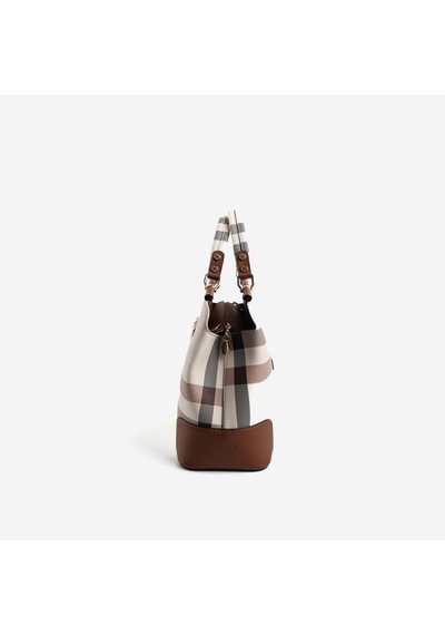 Kadın Silver & Polo Sp706-mk48 Sılver Polo El Çantası Krem-taba Krem  -  Taba