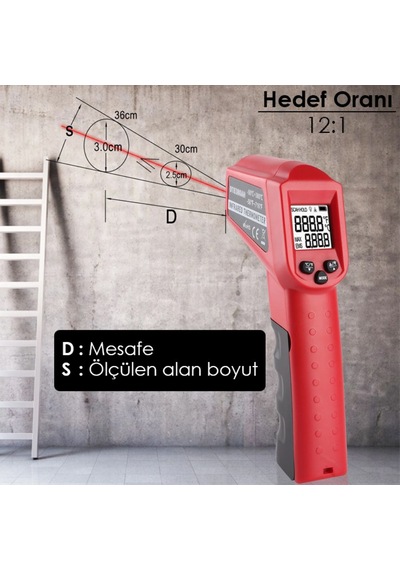 Loyka Dt8550ah Lazerli Dijital Termometre 550 C