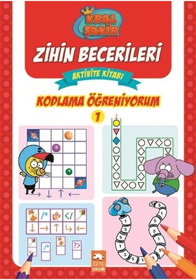Kodlama Öğreniyorum 1 - Kral Şakir Zihin Becerileri Aktivite Kitabı - Varol Yaşaroğlu - Eksik Parça