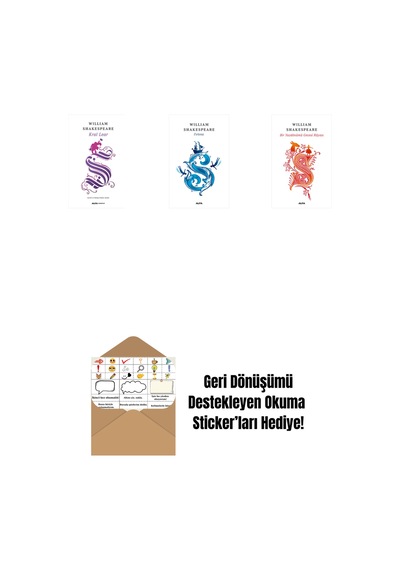Kral Lear + Fırtına + Bir Yazdönümü Gecesi Rüyası + Okuma Sticker'ları