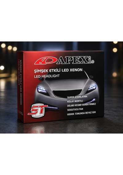 9006 Soketli Led Xenon Far Ampulü 12v 36w 6000lm Beyaz Işık