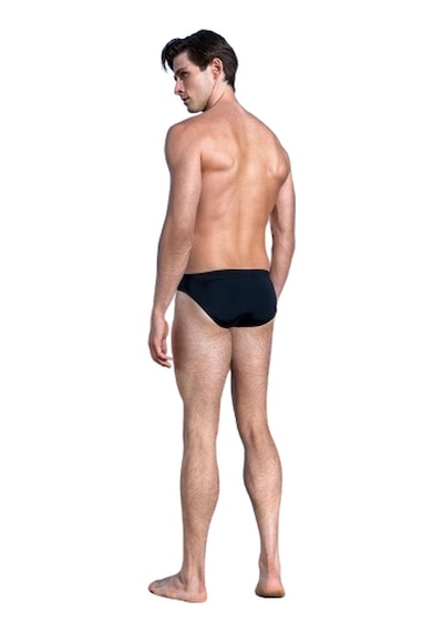 Doreanse Erkek Logo Baskılı Slip Mayo 3844-siyah