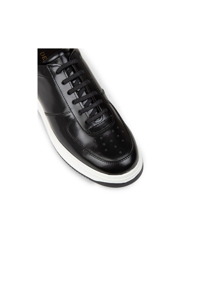 Deery Erkek Hakiki Deri Siyah Sneaker Ayakkabı - 01965msyhe09 Siyah