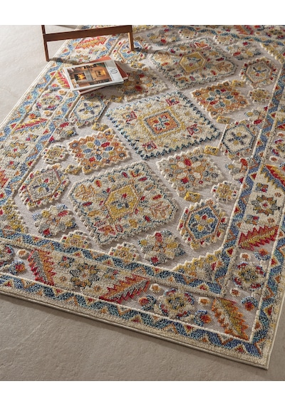 Madame Coco Creves Halı - 120x180 Cm - Bej Ekru