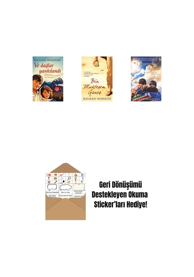 Ve Dağlar Yankılandı + Bin Muhteşem Güneş + Uçurtma Avcısı + Okuma Sticker'ları