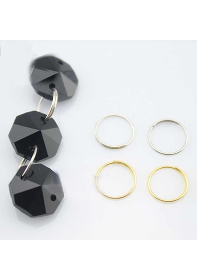 Metal Halka Kristal Avize Taşı Altın Kaplama Metal Halkası