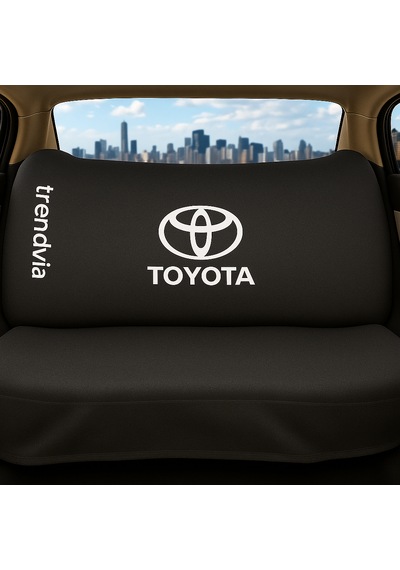 Toyota Uyumlu Ön Arka Koltuk Kılıfı Penye Servis Tipi Oto Koltuk Koruma Seti Siyah