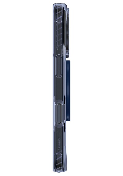 Apple Uyumlu iPhone 17 Pro Max Kılıf M-safe Şarj Özellikli Yüzük Standlı Amazingthing Titan Pro Serisi Kapak Mavi Mavi