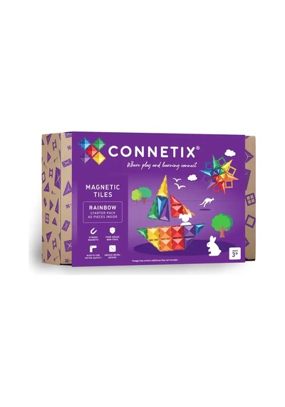 Connetix Rainbow Başlangıç Seti - 60 Parça Con-eu-60