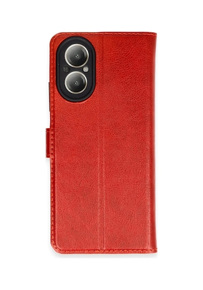 Uryport Realme 12 Lite Kılıf Trend S Plus Kapaklı Kılıf - Kırmızı