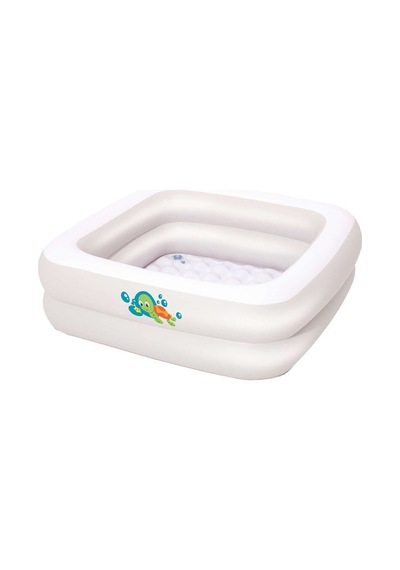 Bestway Şişme Tabanlı Bebek Havuzu 86x86x25 Cm Beyaz