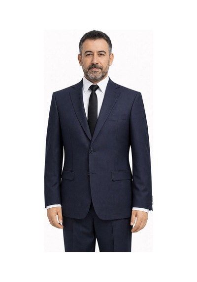 Dekosan Erkek Regular Fit Baba Takım Elbise - 7555 Lacivert
