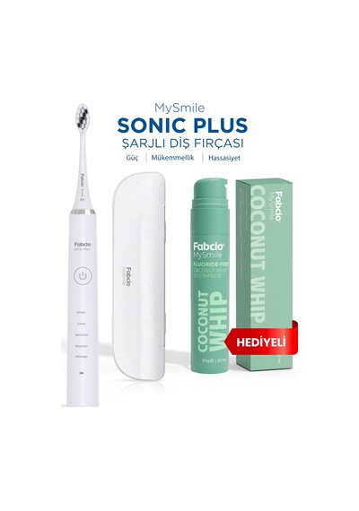 Fabcio Mysmile Sonic Plus Şarjlı Diş Fırçası + Diş Macunu Hediye