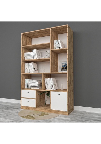 Macchiato Kitaplık Mdf Beyaz