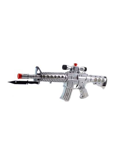 Oyuncak Tüfek M16 Işıklı Sesli 55 Cm Süngülü