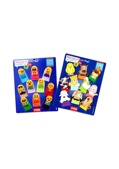 2 Set - 20 Parça Tox Emojiler Ve Evcil Hayvanlar Parmak Kukla T10