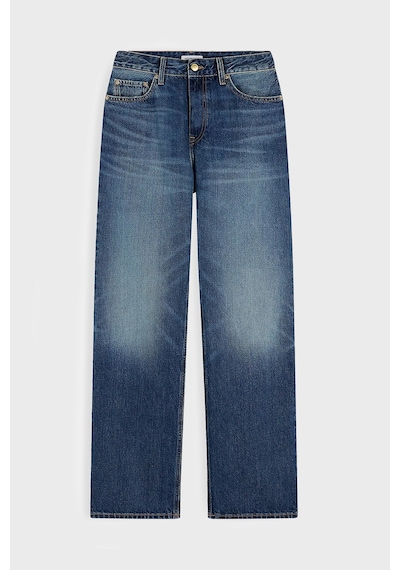 Tommy Hilfiger Pamuklu Loose Fit Düz Paça Jeans Kadın Kot Pantolon Ww0ww50963 1a9 Mavi