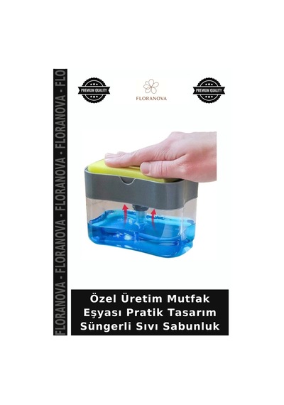 Özel Üretim Mutfak Eşyası Pratik Tasarım Süngerli Sıvı Sabunluk Çok Renkli
