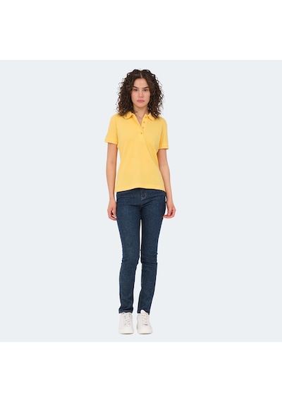 Slazenger VERA I Kadın Polo Yaka Sarı Tişört