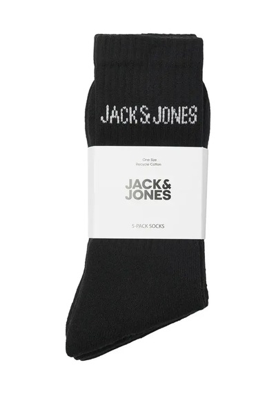 Jack & Jones 12266536 Jacregen Tennis 5 Pack Noos Çorap Siyah