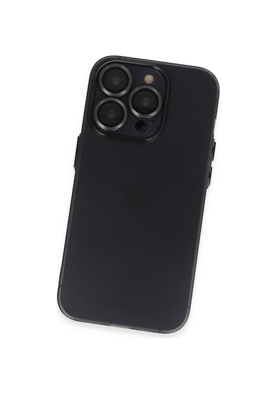 Apple iPhone Uyumlu 13 Pro Kılıf Luko Lens Silikon - Siyah İtdark27737
