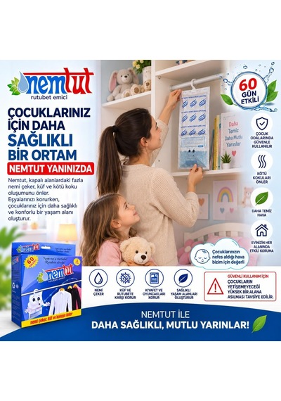 Tr Nem Alıcı Rutubet Giderici Koku Giderici Küf Ve Korozyon Önleyici 2 Kg 2 Kutu 4 Paket Diğer