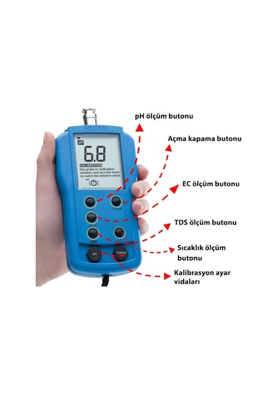 Hanna Hı 9811-51 Harici Problu Ph / Ec / Tds / Sıcaklık Ölçer
