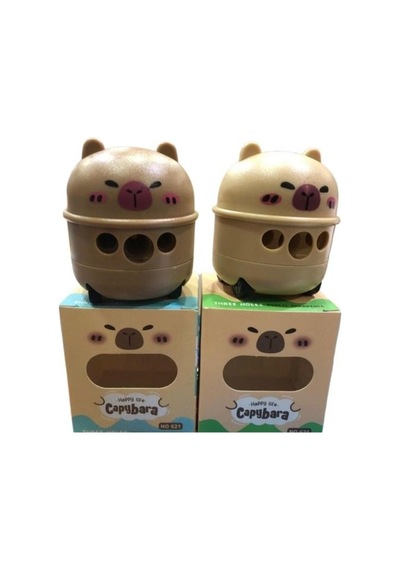 Three Holes Capybara Tekerlekli Kalemtraş Not-12 - 2 Adet