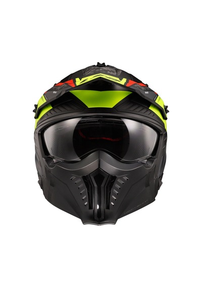 Ls2 Drıfter Devor Mat Siyah-neon Sarı Kask Renkli