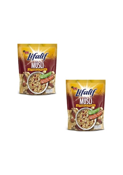 Eti Lifalif Yer Fıstıklı ve Hurmalı Müsli 2 x 350 G