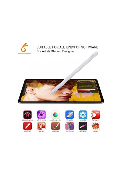 Stylus Kalem - Tüm Apple Uyumlu iPad 'Lerle (Palm Rejection Sistemli)
