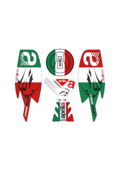 Grippatch Aprilia Rs 660 2025 Uyumlu 13 Parça Tank Pad Seti Gc61-3 Çok Renkli