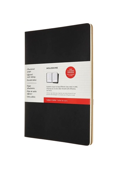 Moleskine Cahier Journals Subject Defter 21x29.7 Black/kraft Brown Çok Renkli