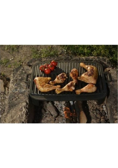 LAVA Döküm 36X45  Mangal Izgarası Kulplu