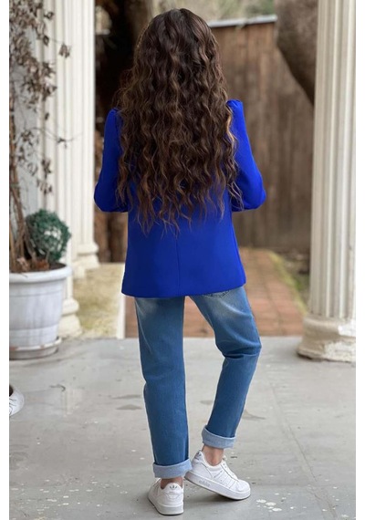 Riccotarz Kız Çocuk Üzeri Harf Pulpayet Tişört Ve Jean Saks Mavisi Blazer Ceket Alt Üst Takım Saks Riccotarz Kız Çocuk Üzeri Harf Pulpayet Tişört Ve Jean Saks Mavisi Blazer Ceket Alt Üst Takım Saks