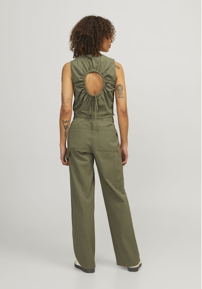 Jack & Jones Kadin Büzgülü Sirt Cut Out Detayli Bluz - Kaia 12253384 Aloe Yeşil