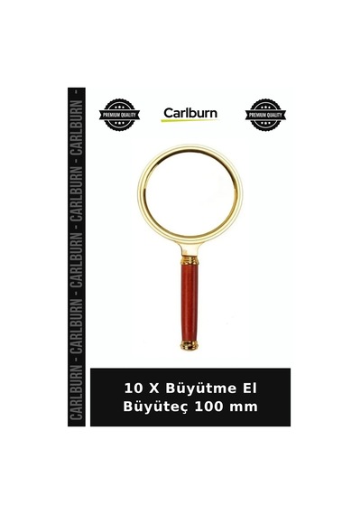 10 X Büyütme El Büyüteç 100 Mm Detay İnceleme Yakın Plan Küçük Yazılar