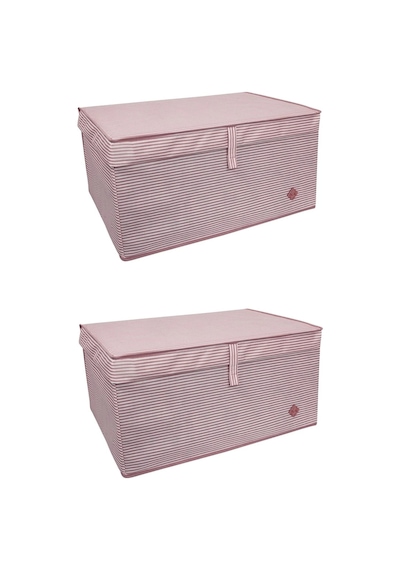 Düzenleyici Kutu Organizer Cırtlı Saklama Hurç Maxi Boy 30cm X 40cm X 50cm 5 Adet Lisinya Pembe