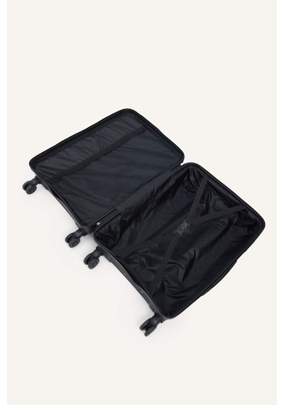 Defacto Unisex Sert Kapaklı Orta Boy Valiz H2407axnsbk60 Siyah-bk60